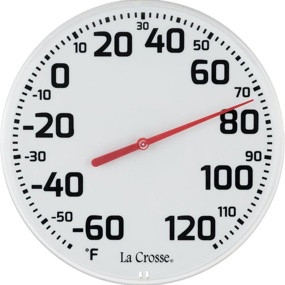 Weather-Resistant 8" Analog Dial Thermometer – Perfect Home & Patio Accessory